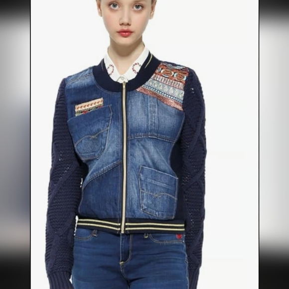Desigual Xotic Laudio Denim Jacket 38 EUR - Picture 4 of 12